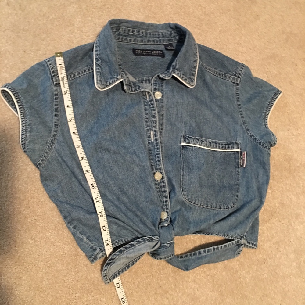 Pepe Jeans crop denim shirt